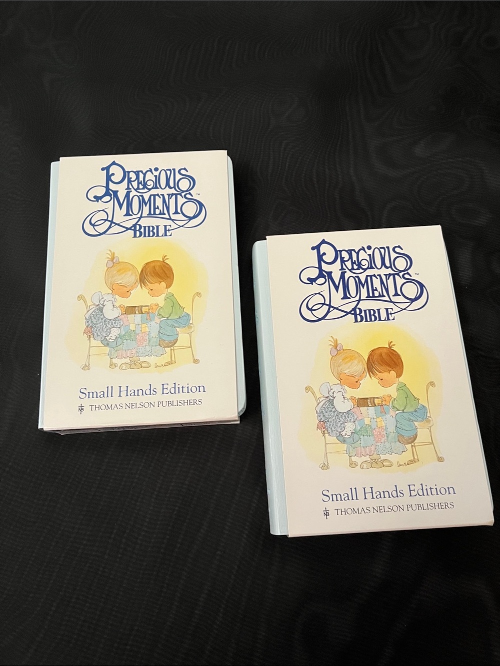 Set of two Precious Moments Bibles